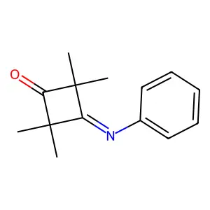 2,2,4,4-Tetramethyl-3-(phenylimino)cyclobutan-1-one structure