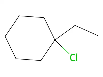 1-Chloro-1-ethylcyclohexane structure