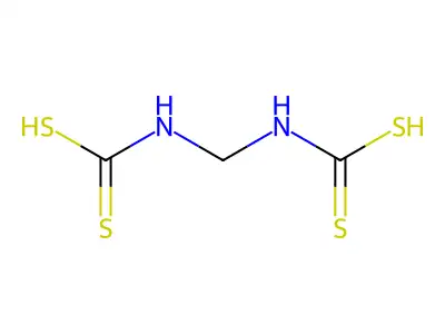 Carbamodithioic acid, methylenebis- structure