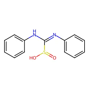 (Z)-anilino(phenylimino)methanesulfinic acid structure
