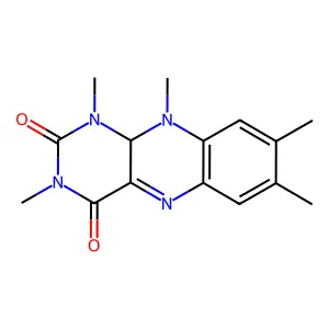 Benzo(g)pteridine-2,4(1H,3H)-dione, 5,10-dihydro-1,3,7,8,10-pentamethyl- structure