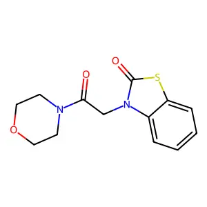 3-[2-(morpholin-4-yl)-2-oxoethyl]-1,3-benzothiazol-2(3H)-one structure