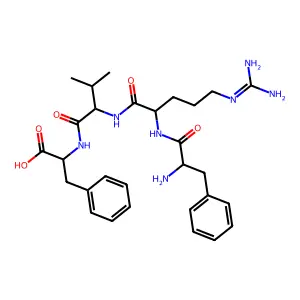 Phenylalanyl-arginyl-valyl-phenylalanine structure