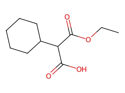 2-Cyclohexyl-3-ethoxy-3-oxopropanoic acid structure