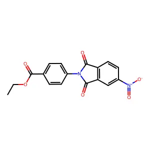 Ethyl 4-(5-nitro-1,3-dioxoisoindol-2-yl)benzoate structure