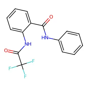 N-phenyl-2-[(trifluoroacetyl)amino]benzamide structure