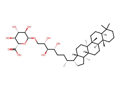 O-Glucuronopyranosyl bacteriohopanetetrol structure