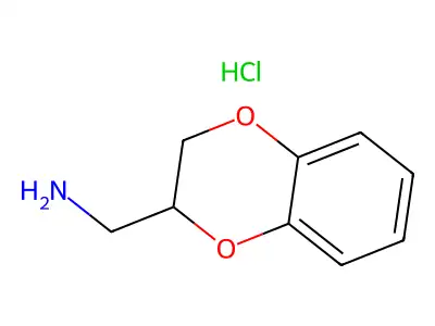 2-(氨甲基)-1,4-苯并二氧六环盐酸盐 structure
