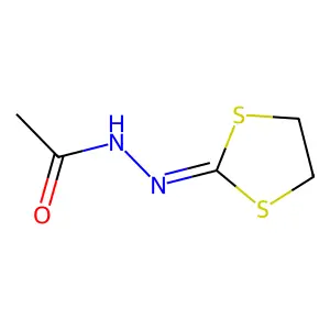 2-乙酰腙-1,3-二硫杂环戊烷 structure