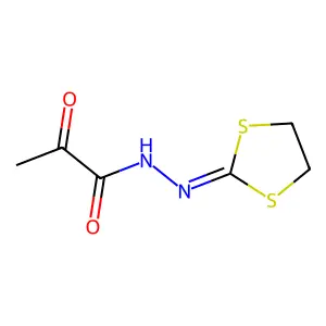 2-丙酮酰腙-1,3-二硫杂环戊烷 structure