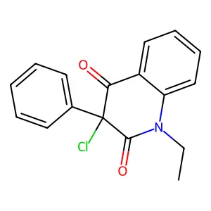 3-Chloro-1-ethyl-3-phenylquinoline-2,4(1H,3H)-dione structure