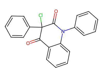 3-Chloro-1,3-diphenylquinoline-2,4(1H,3H)-dione structure