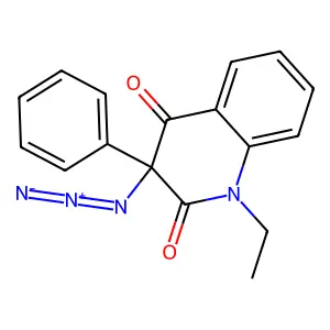 3-Azido-1-ethyl-3-phenylquinoline-2,4-dione structure