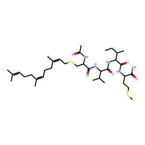 S-Farnesylated cysteine tetrapeptide structure