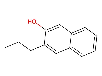 2-Naphthol, 3-propyl- structure
