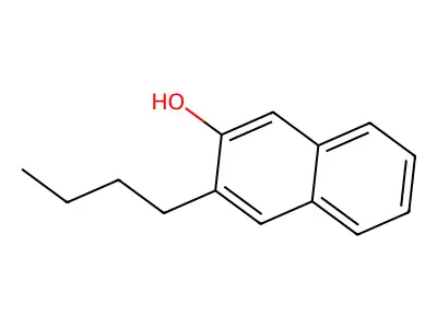 2-Naphthol, 3-butyl- structure