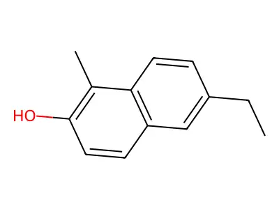 2-Naphthol, 6-ethyl-1-methyl- structure