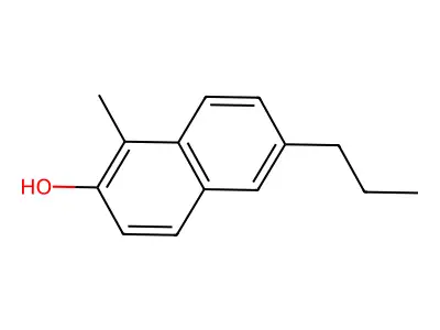 2-Naphthol, 1-methyl-6-propyl- structure