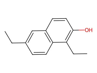2-Naphthol, 1,6-diethyl- structure