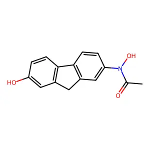 N-(7-羟基芴-2-基)乙酰氧肟酸 structure