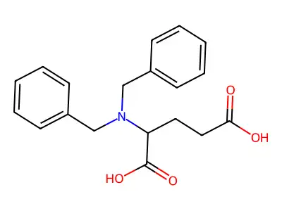 2-(Dibenzylamino)pentanedioic acid structure