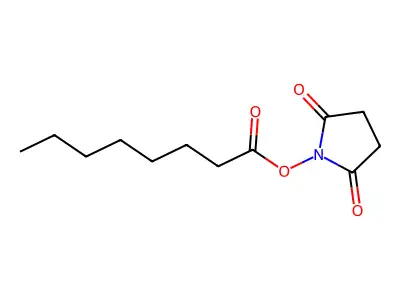 2,5-Dioxopyrrolidin-1-YL octanoate structure