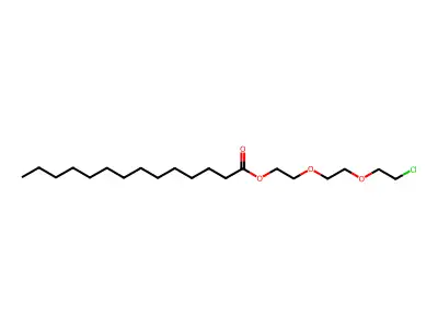 2-[2-(2-chloroethoxy)ethoxy]ethyl Tetradecanoate structure
