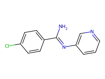 4-chloro-N-(3-pyridinyl)benzenecarboximidamide structure