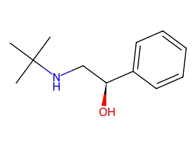 2-(tert-Butylamino)-1-phenylethanol structure