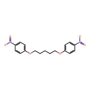 4,4'-(Pentamethylenedioxy)-bis-(nitrobenzene) structure