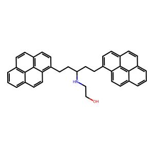 2-(N-Bis(2-pyrenylethyl)methylamino)ethanol structure
