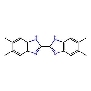 5,5',6,6'-Tetramethyl-2,2'-bibenzimidazole structure