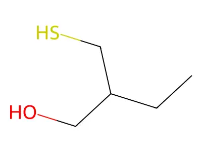 3-Mercapto-2-ethylpropanol structure