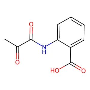 2-(2-Oxopropanoylamino)benzoic acid structure