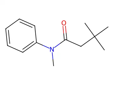 N,3,3-trimethyl-N-phenylbutanamide structure