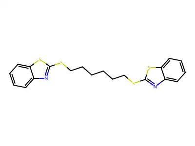 1,6-Bis(benzo[d]thiazol-2-ylthio)hexane structure