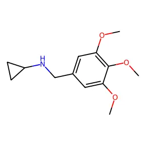 N-[(3,4,5-trimethoxyphenyl)methyl]cyclopropanamine structure