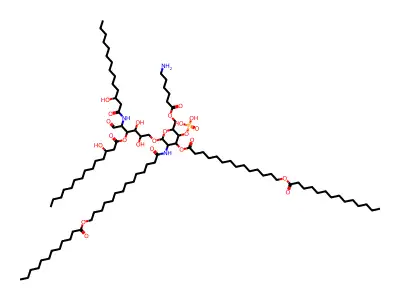 6'-O-(6-aminocaproyl)-4'-O-monophosphoryl lipid A structure