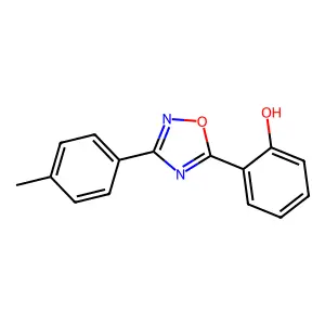 2-[3-(4-Methylphenyl)-1,2,4-oxadiazol-5-yl]phenol structure