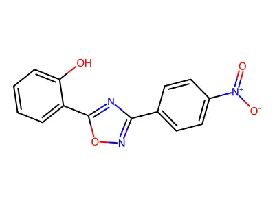 2-[3-(4-Nitrophenyl)-1,2,4-oxadiazol-5-yl]phenol structure