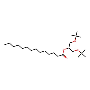 2-[(Trimethylsilyl)oxy]-1-([(trimethylsilyl)oxy]methyl)ethyl myristate structure
