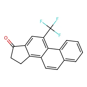 17H-Cyclopenta(a)phenanthren-17-one, 15,16-dihydro-11-(trifluoromethyl)- structure