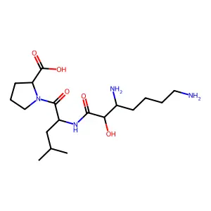 3,7-Diamino-2-hydroxyheptanoyl-leucyl-proline structure