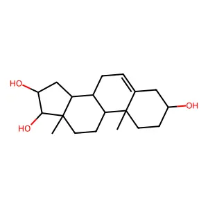 Androst-5-ene-3,16,17-triol structure