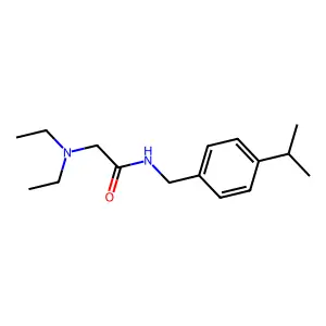Acetamide, 2-(diethylamino)-N-(p-isopropylbenzyl)-, monohydrochloride structure