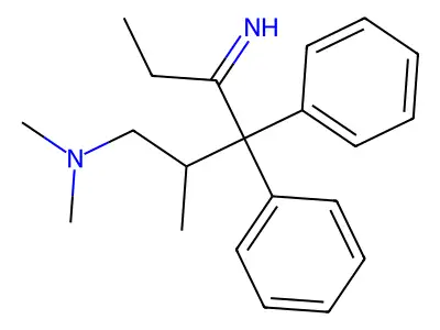 Isomethadone ketimine structure