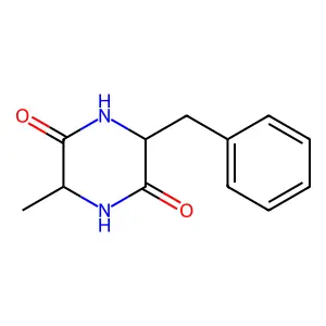 3-Benzyl-6-methyl-2,5-piperazinedione structure