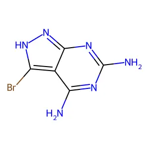 3-Bromo-1H-pyrazolo(3,4-d)pyrimidine-4,6-diamine structure