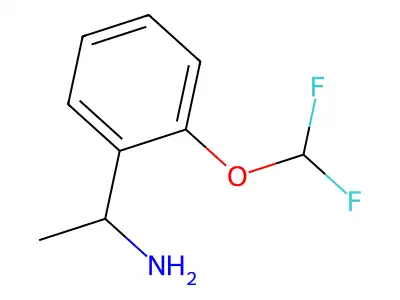 2-(Difluoromethoxy)-alpha-methylbenzenemethanamine structure