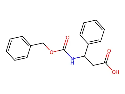 3-{[(Benzyloxy)carbonyl]amino}-3-phenylpropanoic acid structure
